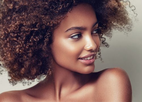 Woman with great skin